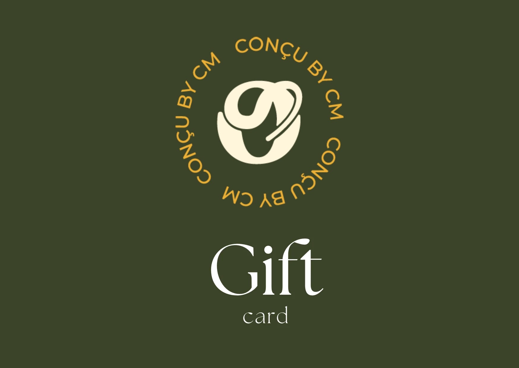 Conçu by CM Gift Card